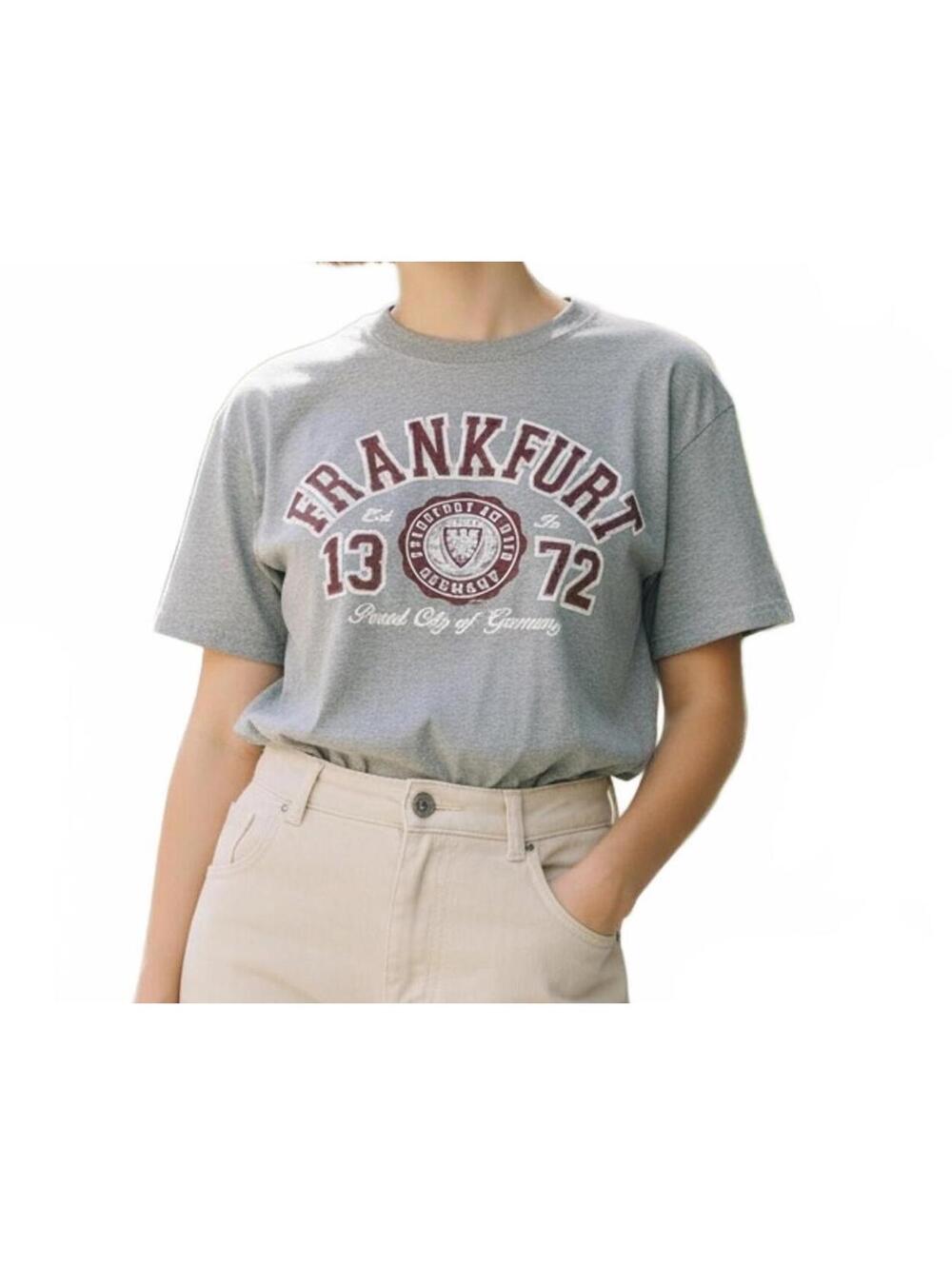 Classic Frankfurt Germany Fox Originals Grey T-Shirt Size S